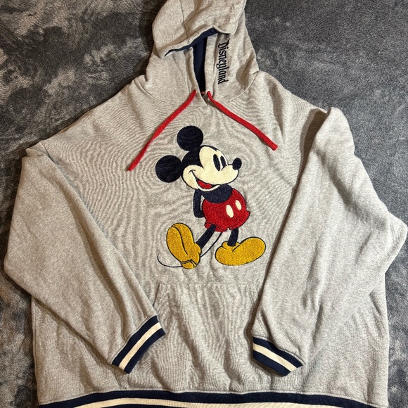 Disney Other - Disneyland Mickey Mouse Hoodie - Gray Pullover Sweatshirt - Men's/Women's XXL
